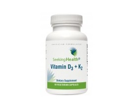 Seeking Health Vitamin D3 + K2 - 60 capsules. Australia.